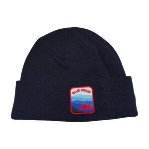 The North Face Blue Ridge Cuffed Beanie Hat Skull Navy One Size New Without Tags